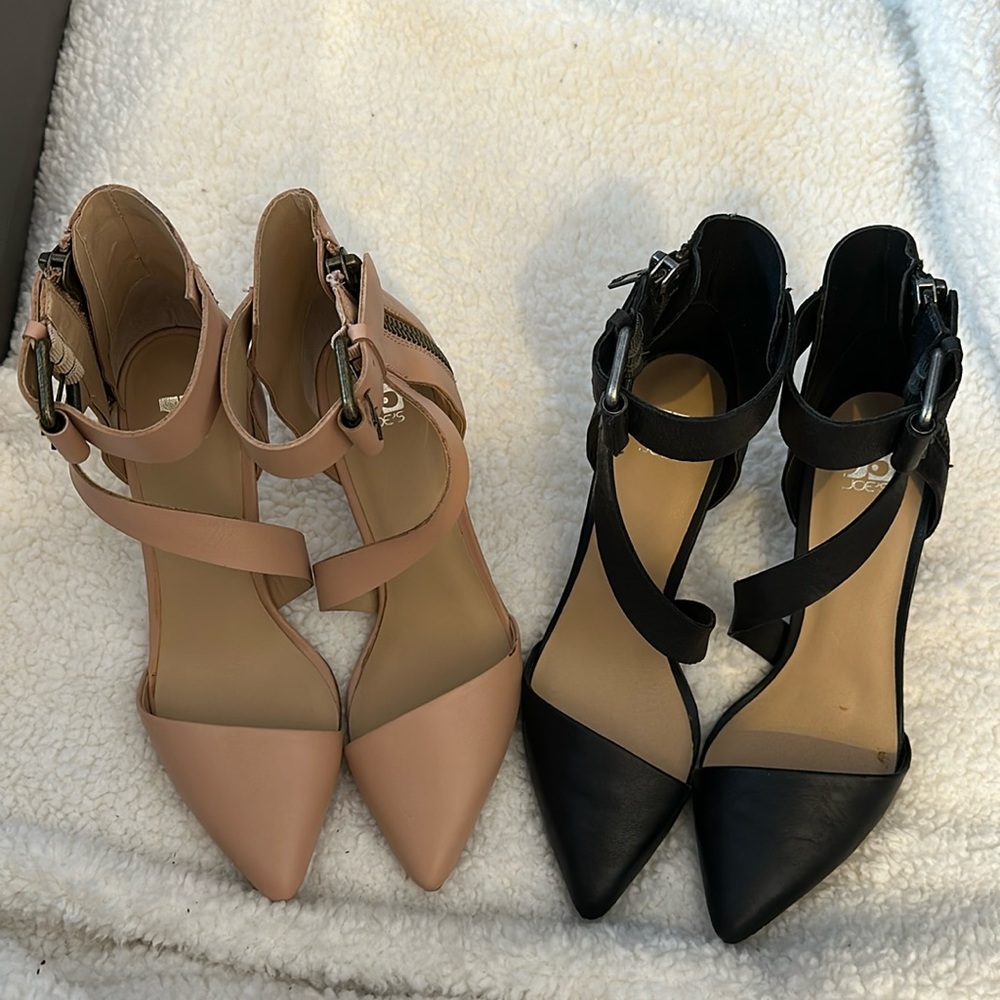 Two pairs of the same shoes just different colors
